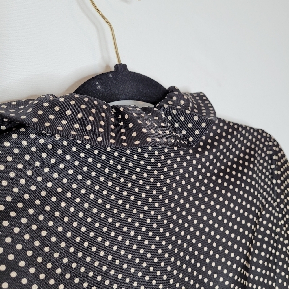 J.Crew 100% Black and White Polka Dot Dress - Picture 5 of 6